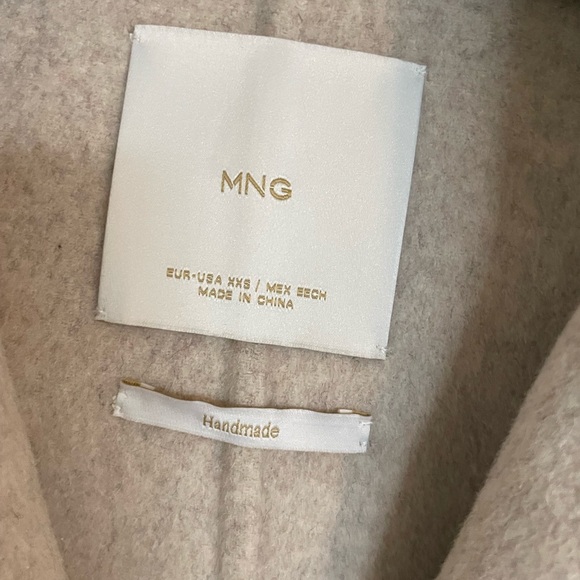 Mango Handmade Oversized Wool Coat XXS - Picture 6 of 12